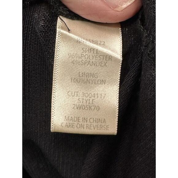 Max Studio Peasant Blouse Women's 1X Black W/ Gray Lightweight Spring - Picture 10 of 13